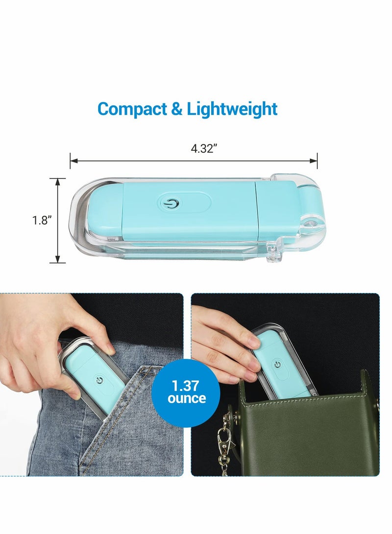 Book Reading Light, USB Rechargeable Books for in Bed, Blue Blocking, 2 Brightness Levels, LED Clip On Lights with Kids Eye Protection