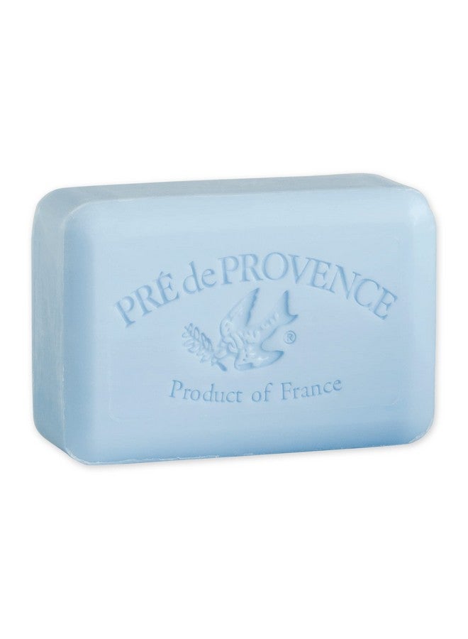 Artisanal Soap Bar Enriched With Organic Shea Butter Natural French Skincare Quad Milled For Rich Smooth Lather Ocean Air 8.8 Ounce