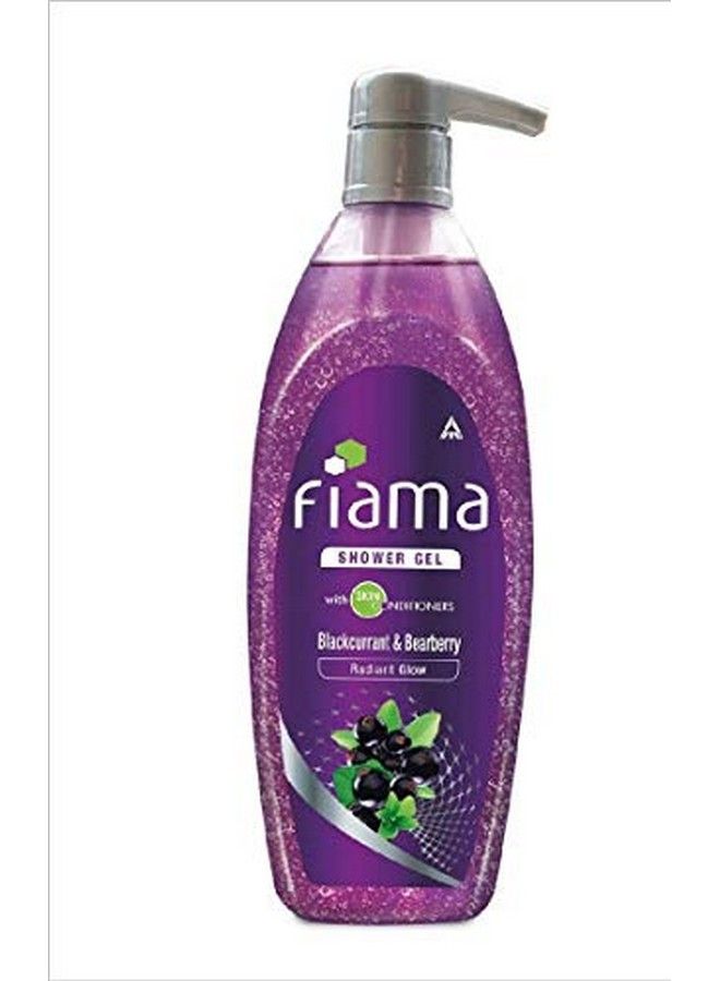 Blackcurrant And Bearberry Shower Gel 500Ml & Bath Essentials Igotyourback Loofah Combo