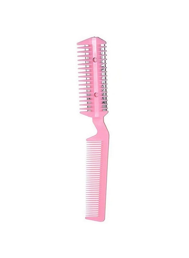 1Pc Double Edge Hair Razor Comb For Women And Men For Hair Trimming Dual End Home Razor Hair Cutting Comb The Other End Fine Tooth Comb Random Color