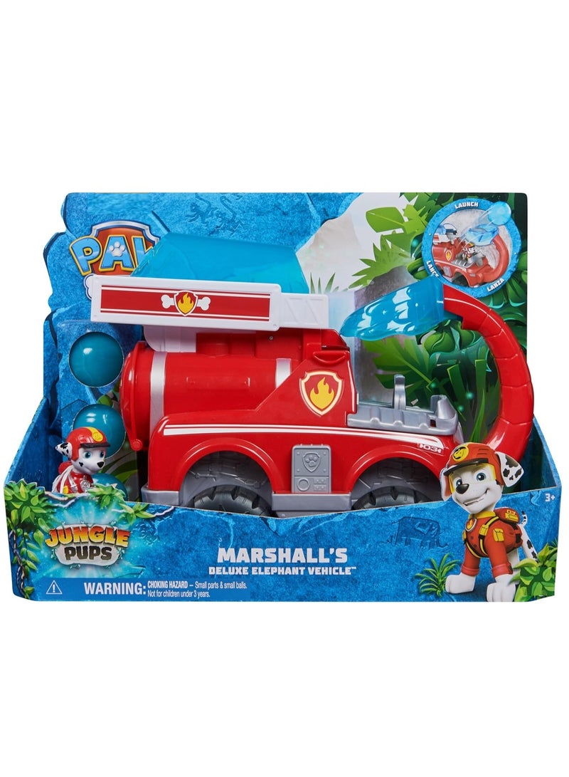 PAW PATROL Jungle Pups - Marshall's Large Elephant Vehicle with Water Drop (Deluxe Vehicle)
