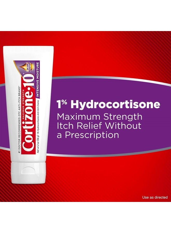 Maximum Strength Intensive Moisture Anti-Itch Cream, 1% Hydrocortisone, 2 oz.