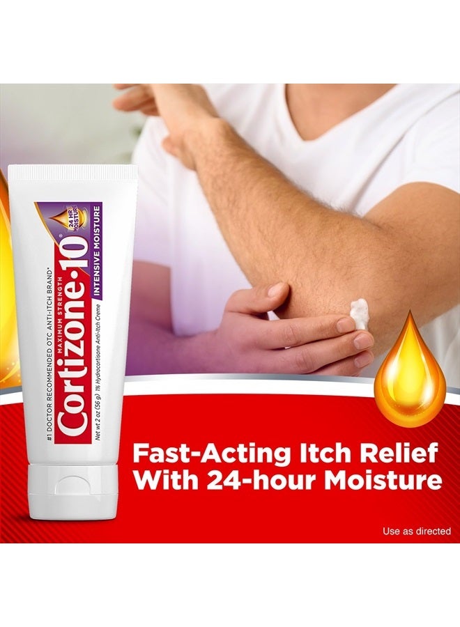 Maximum Strength Intensive Moisture Anti-Itch Cream, 1% Hydrocortisone, 2 oz.