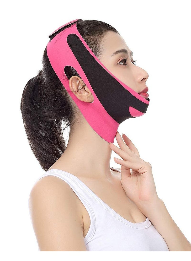 V mask double chin reducer lifting and slimming masks, Chin up Contour Lifting Firming Moisturizing Mask All Night,Silicone V-Line Lifting Patches