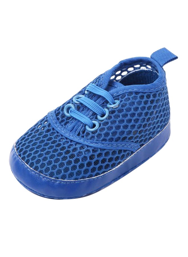 Lace Up Mesh Shoes Blue