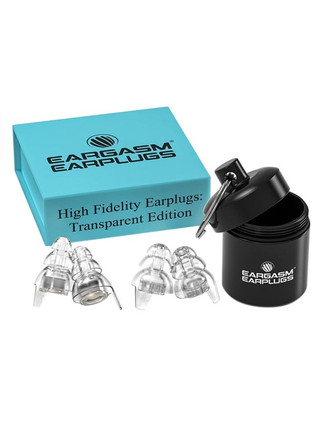 High Fidelity Ear Plugs For Concerts Musicians Motorcycles Noise Sensitivity Conditions And More Transparent