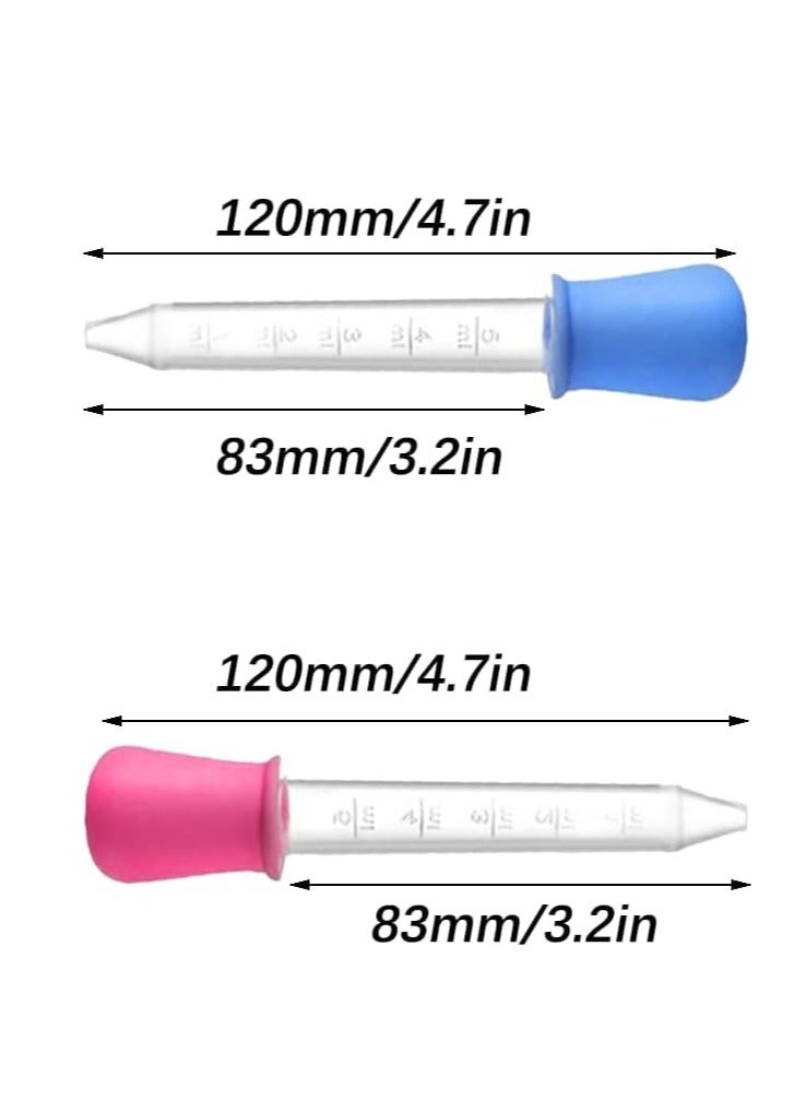 Liquid Dropper, Pack of 2 Liquid Pipettes, Dropper Pipettes, Silicone Pipettes, for DIY, Candy, Oil, Kitchen, Gummy Making