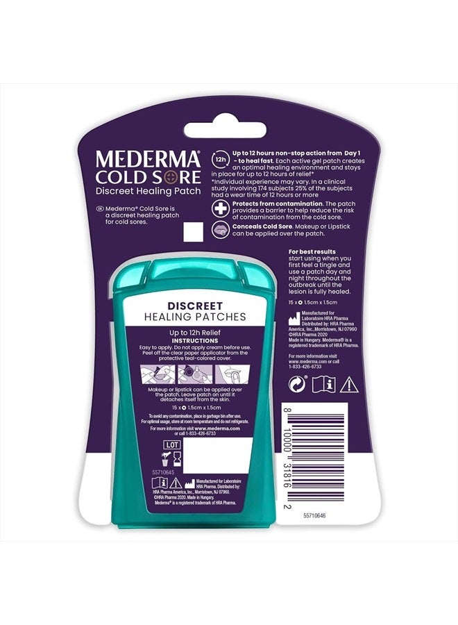 Discreet Cold Sore Healing Patch Twin Pack To Protect And Conceal Cold Sores 30 Patches
