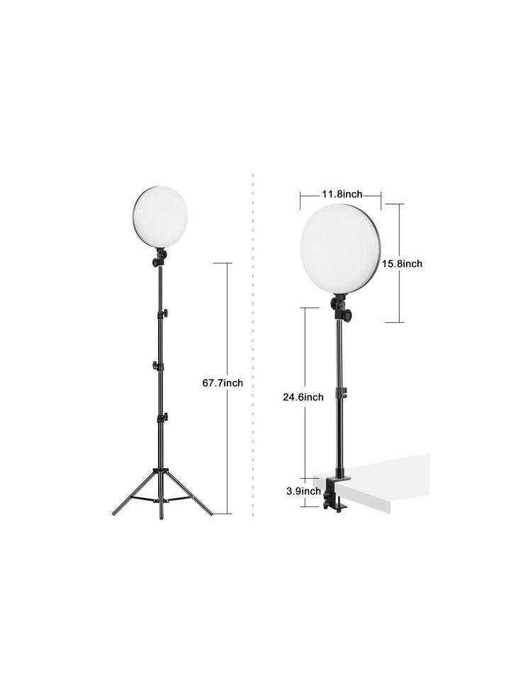 GVM LED Bi-Color Soft Video Light Panel Kit with Two Stands