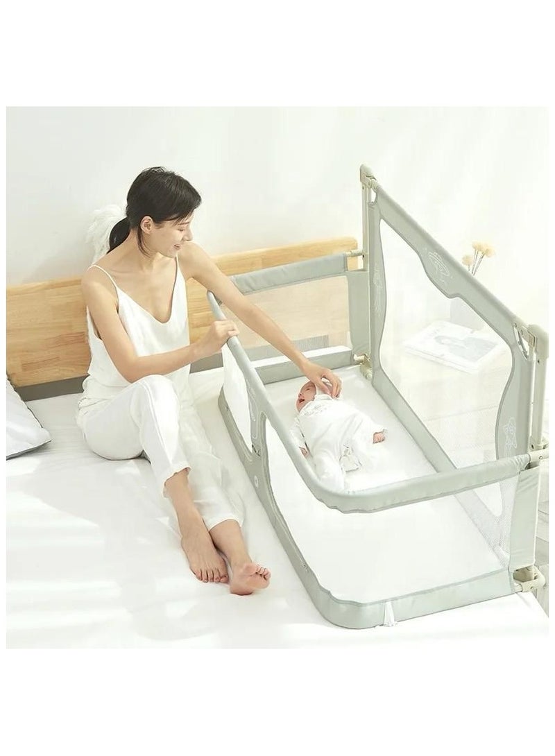 3 in 1 Baby Bedside Sleeper Co Sleeper, Portable Crib, Breathable Mesh Window, Washable Liner, Sturdy Aluminum Alloy