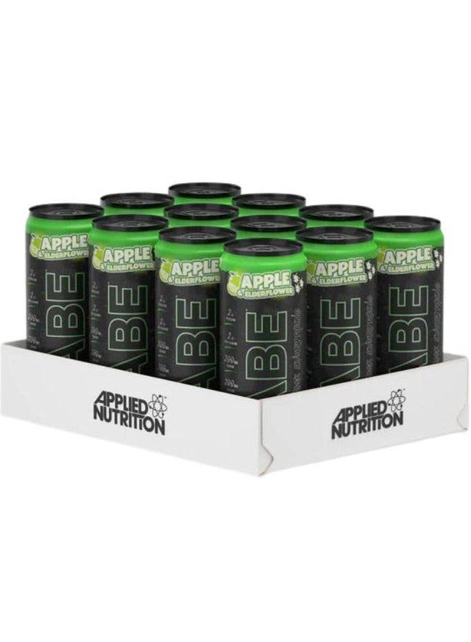 Abe Energy + Performance Energy Drink Apple & Elderflower Flavor 330Ml Pack Of 12