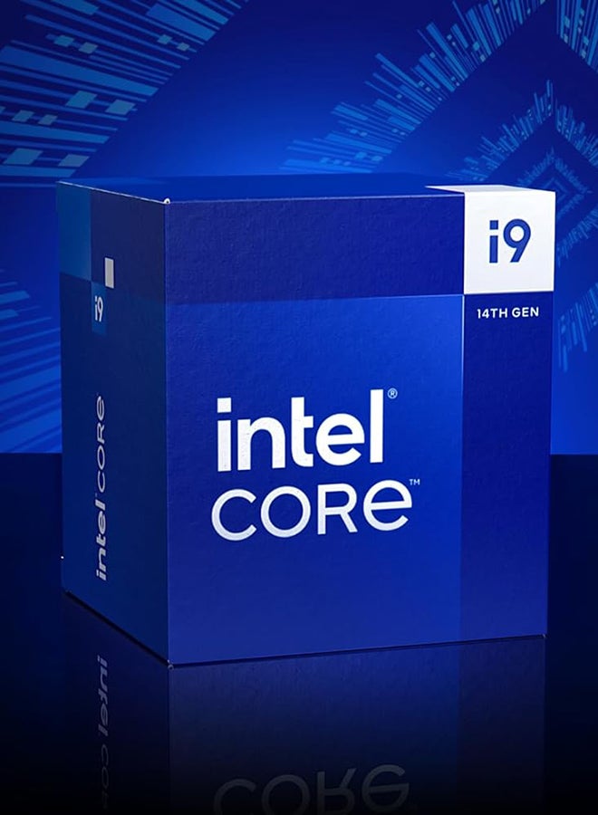 Core i9 14900KF 3.2GHz 24-Core LGA 1700 14th Gen Processor, 24 Cores & 32 Threads, 36MB Cache Memory, 5.8GHz MaxTurbo Frequency, Dual-CH DDR5-5600 Memory / 192GB Max Blue