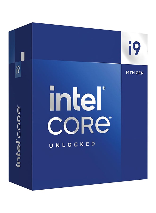 Core i9 14900KF 3.2GHz 24-Core LGA 1700 14th Gen Processor, 24 Cores & 32 Threads, 36MB Cache Memory, 5.8GHz MaxTurbo Frequency, Dual-CH DDR5-5600 Memory / 192GB Max Blue