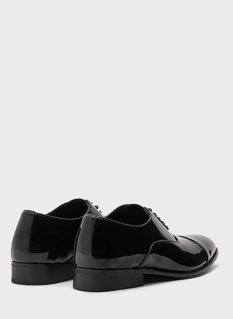 Genuine Patent Leather Formal Lace Ups