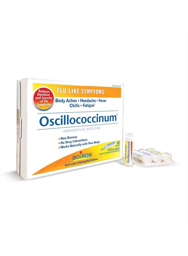 Oscillococcinum For Relief From Flulike Symptoms Of Body Aches Headache Fever Chills And Fatigue 12 Count