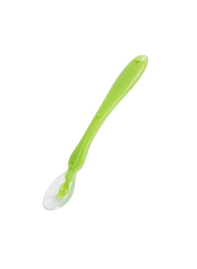 Soft Silicone Tip Spoons Set Box (2 Spoons) Yellow & Green