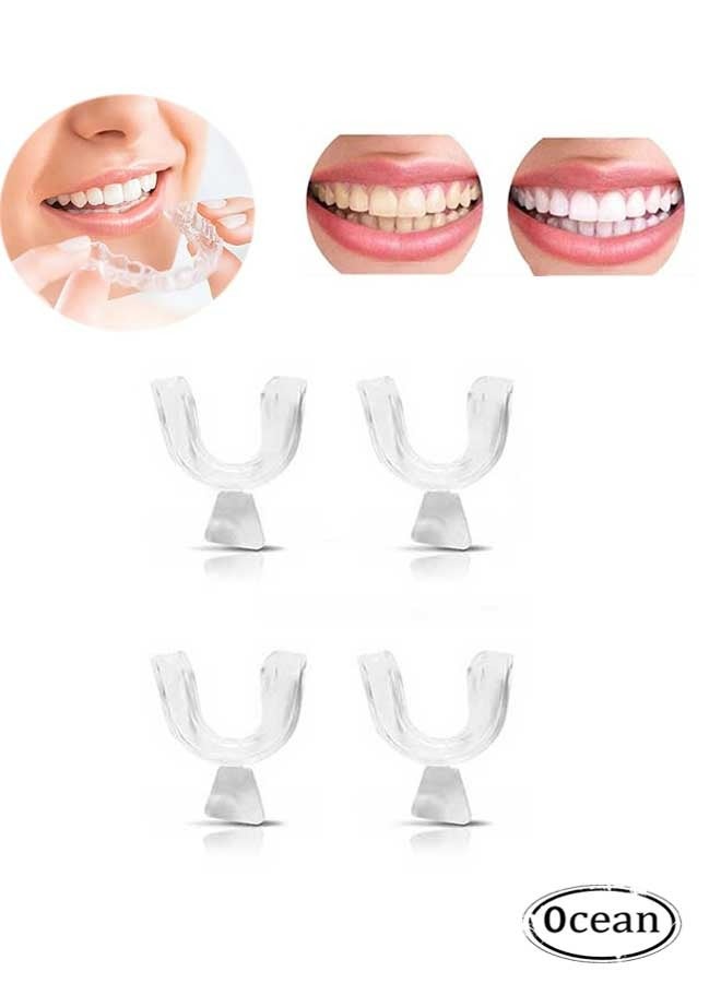 4pcs Mouth Guard for Grinding Teeth, Moldable Dental Night Guard and Clenching Teeth Bruxism, Dental Guard at Home Kit ,Prevent Grinding of Teethbraces