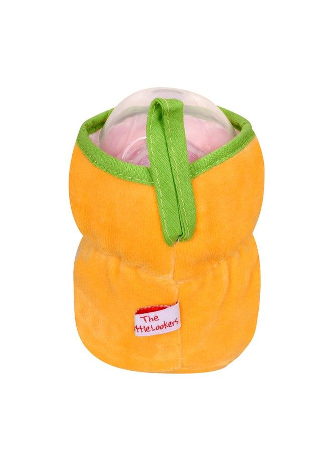 Bottle Cover For Philips Avent Wide Neck Feeders Soft Plush Stretchable Baby Feeding Bottle Cover With Easy To Hold Strap (Royal Blue & Yellow Wide Neck 125Ml 4Oz)