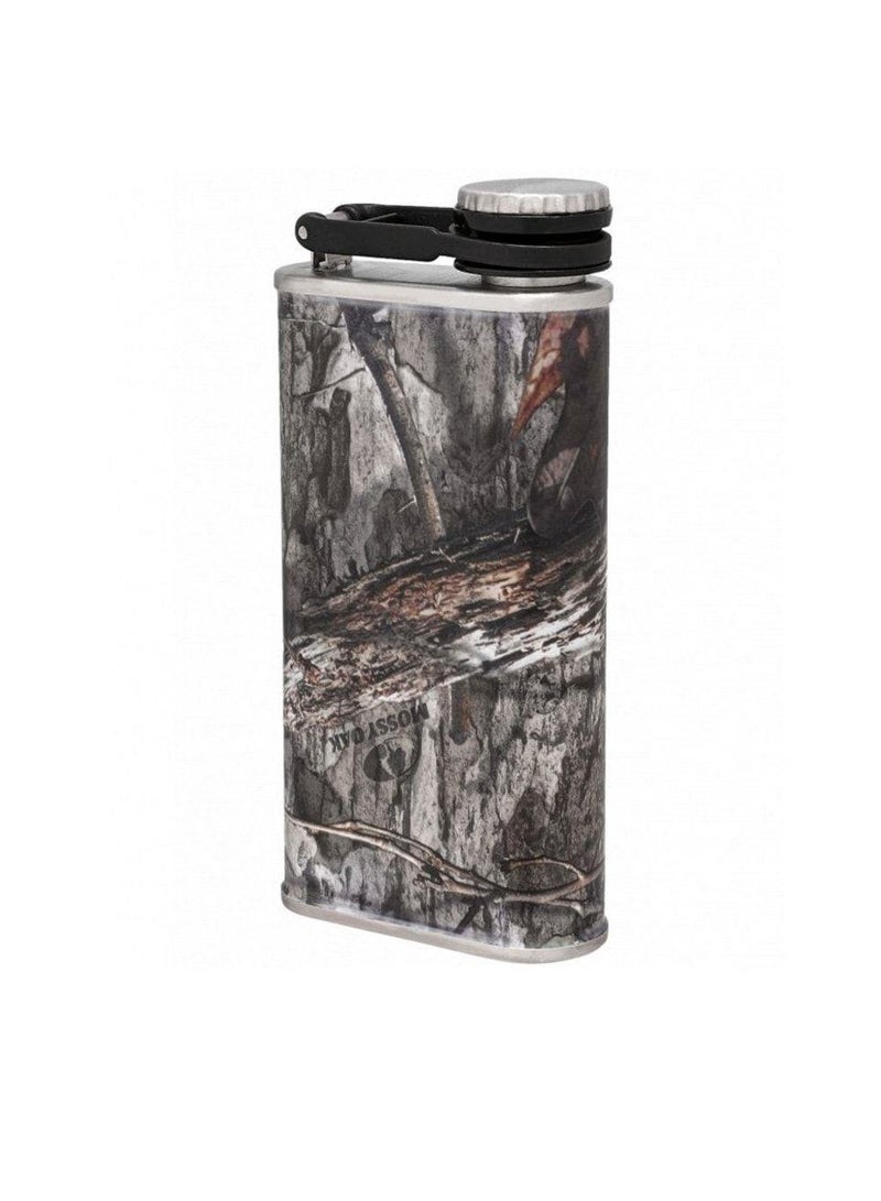 Stanley Classic Wide Mouth Flask 0.23L / 8OZ Mossy Oak with Never-Lose Cap  â€“ Wide Mouth Stainless Steel Hip Flask for Easy Filling & Pouring | Insulated BPA FREE Leakproof Flask | Lifetime Warranty