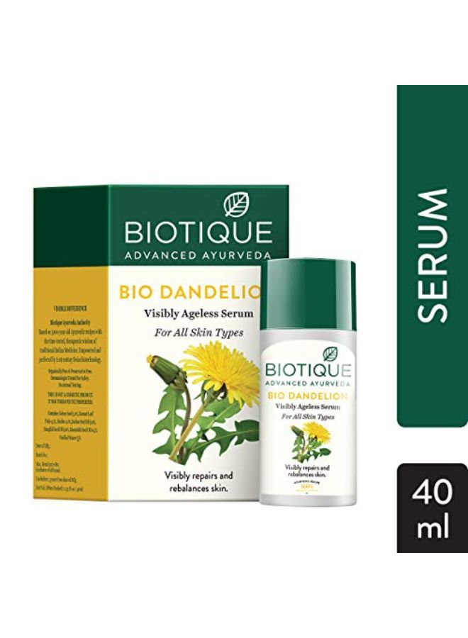 Bio Dandelion Visibly Ageless Serum, 40 Ml And Bio White Advanced Fairness Treatment Cream, 50G