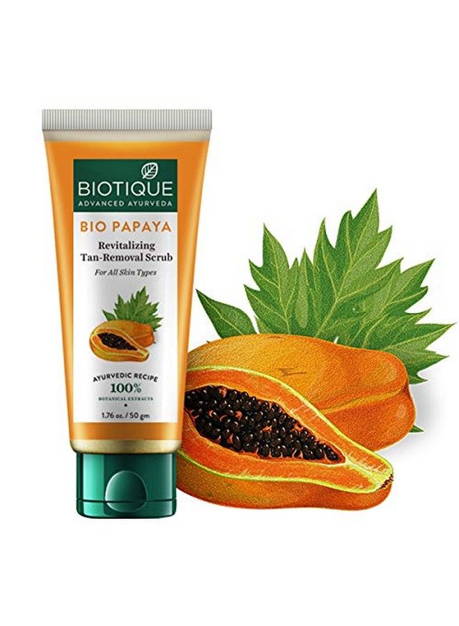 Bio Papaya Revitalizing Tan Removal Scrub 50G And Bio Berberry Hydrating Cleanser For All Skin Types 120Ml (Pack Of 2)