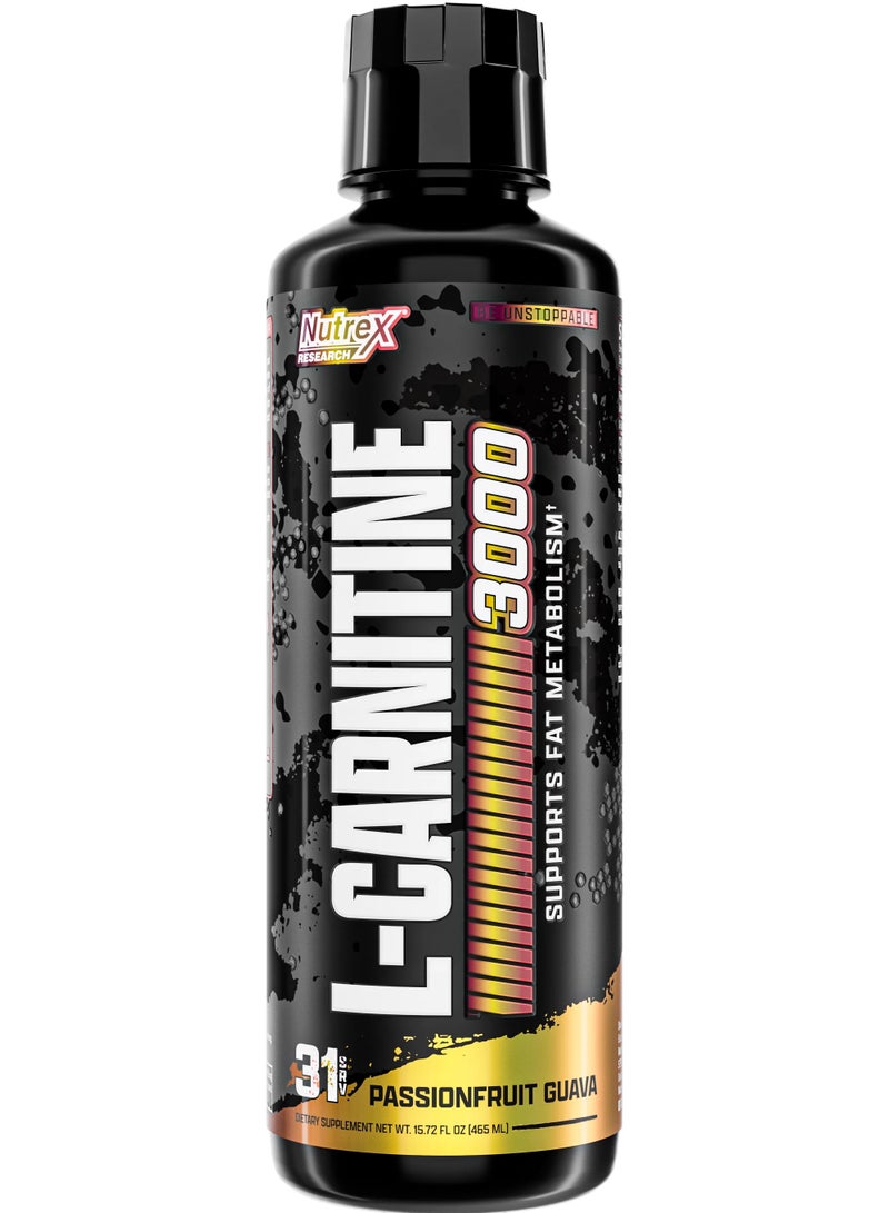 L-CARNITINE 3000 LIQUID PASSIONFRUIT GUAVA 465ML 31 SERVINGS