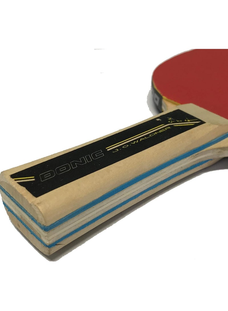 Schildkraut Waldner 500 Table Tennis Racket - Yellow/Grey, 26 cm