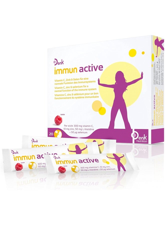 Immun Active - Comprehensive Immune Support with Vitamin C, Zinc & Selenium 20 Stick