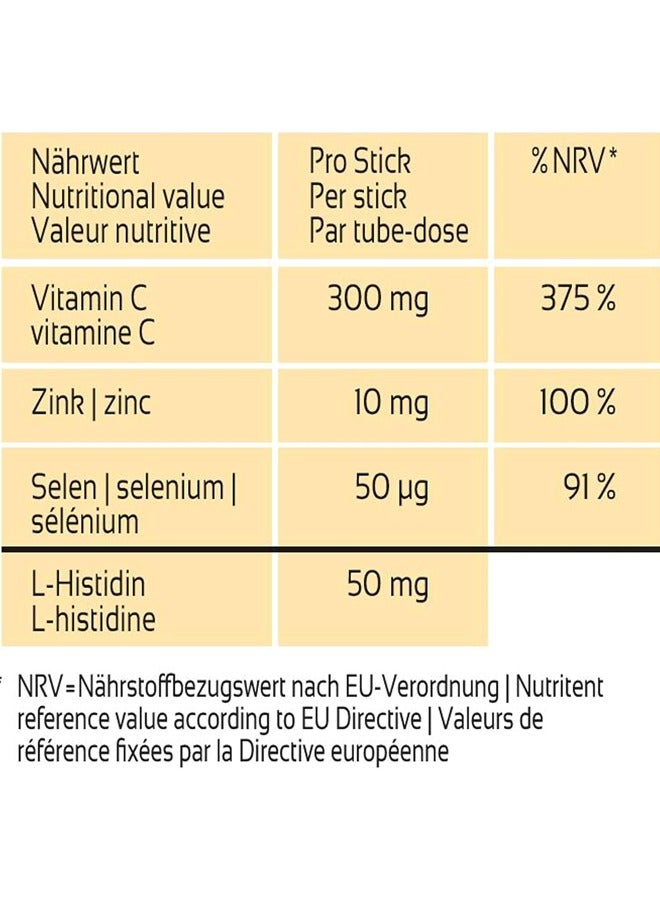 Immun Active - Comprehensive Immune Support with Vitamin C, Zinc & Selenium 20 Stick