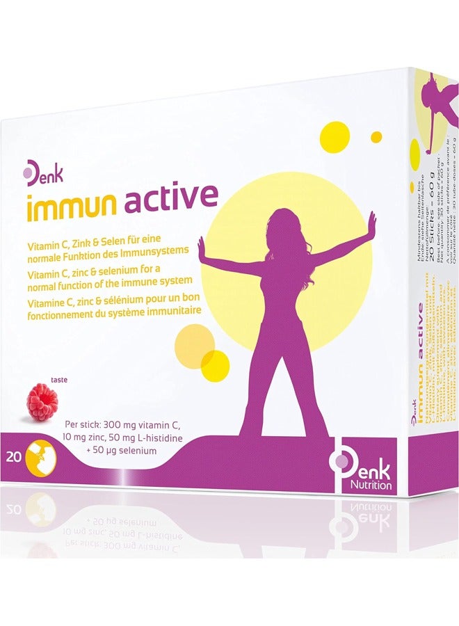 Immun Active - Comprehensive Immune Support with Vitamin C, Zinc & Selenium 20 Stick