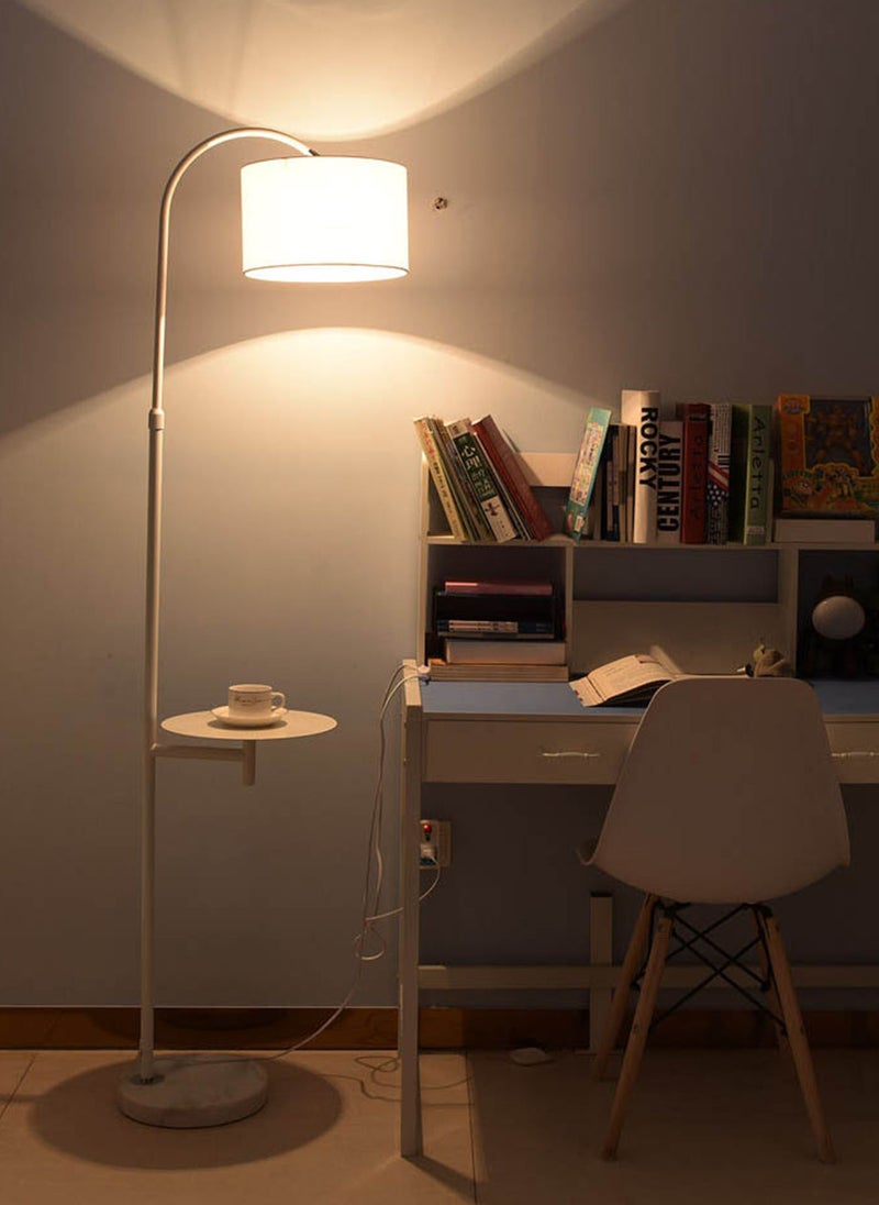 Nordic Simple Atmosphere Eye Protection Standing Floor Lamp With Shelf