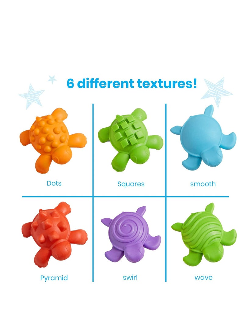 hand2mind Tactile Turtles Math Activity Set, Toddler Numbers and Counting, Math Counters for Kids, Color Sorting Toys, Sensory Turtle Game, Preschool Learning Activities, Montessori Math Materials