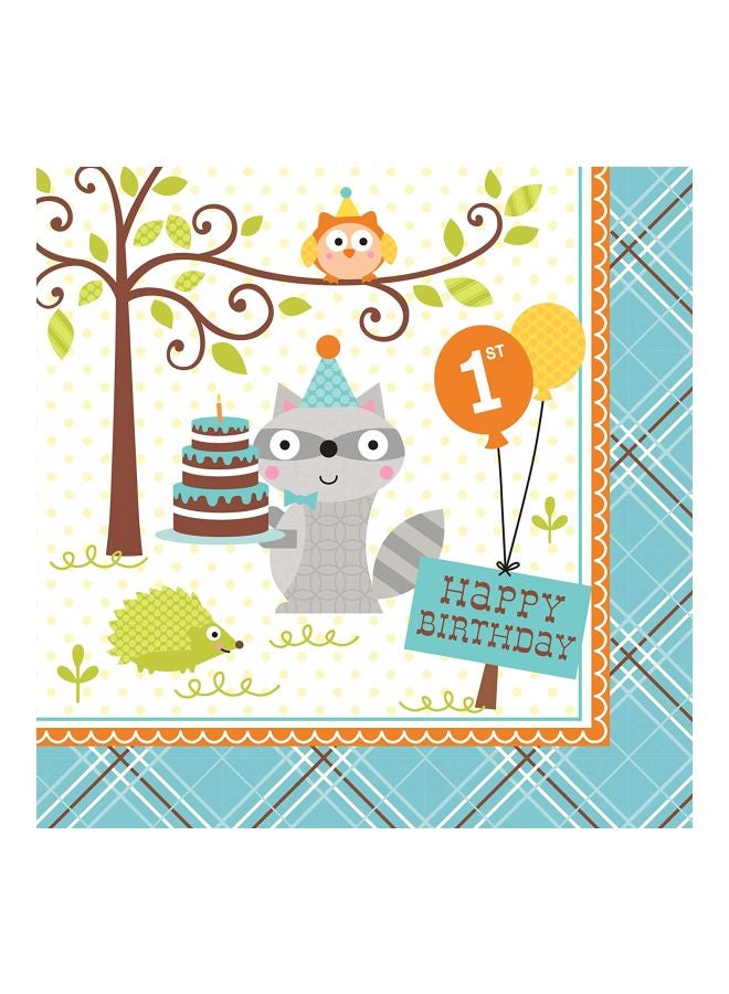 16-Piece 1st Birthday Napkin Set 661670