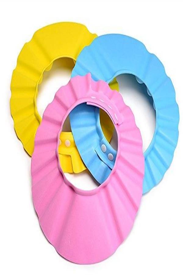 3Piece For 1 Set Of Baby Shower Cap Bath Shampoo Cap Hat