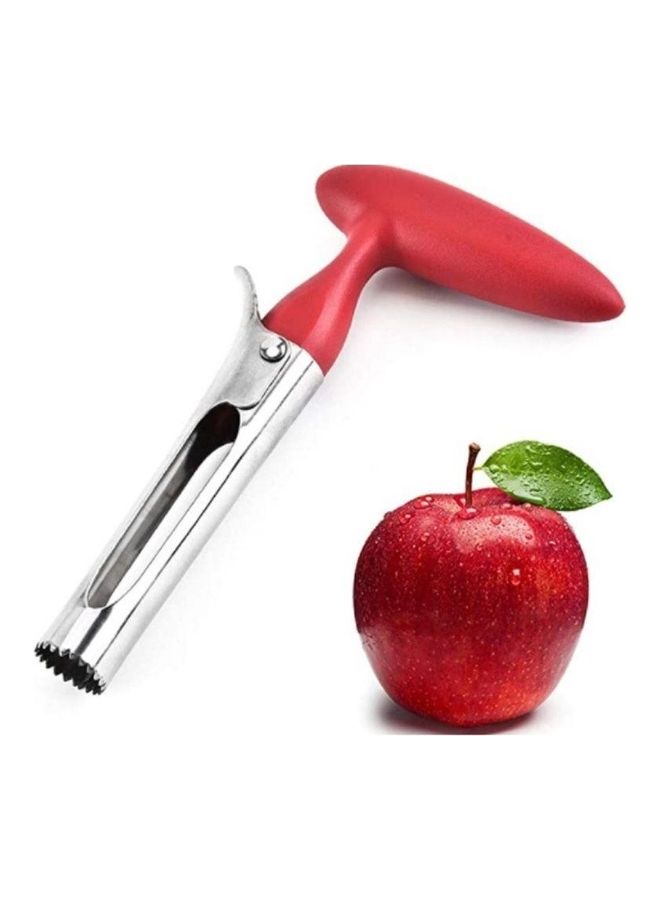 Stainless Steel Fruit Corer Red/Silver