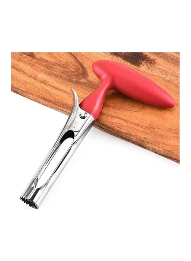 Stainless Steel Fruit Corer Red/Silver