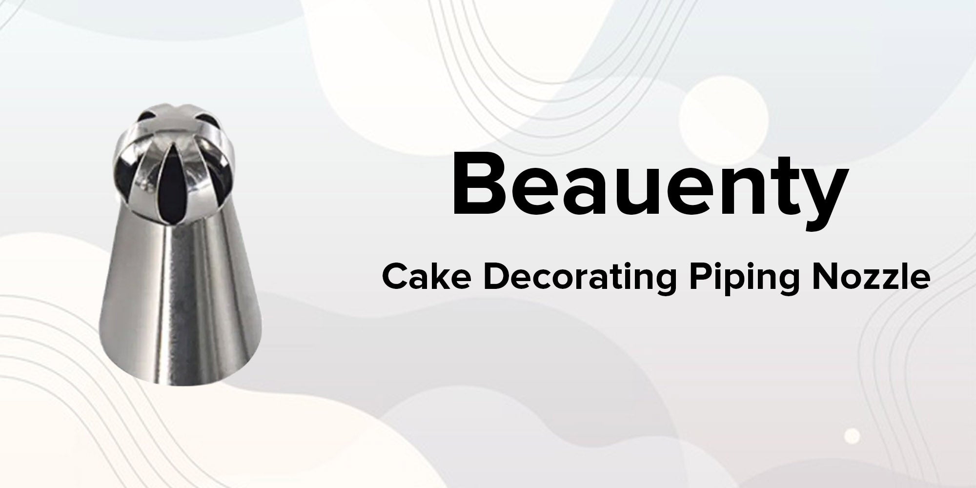 Cake Decorating Piping Nozzle Silver 5cm