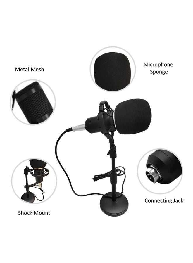 6-Piece BM-800 Condenser Studio Microphone Kit I5568B-A Black