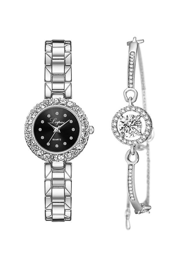 Women's Alloy Analog Watch Set P1114-H