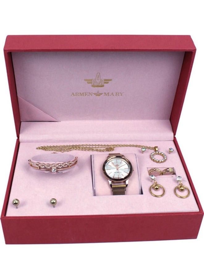 women Fashion Watch and Bracelet Gift Set