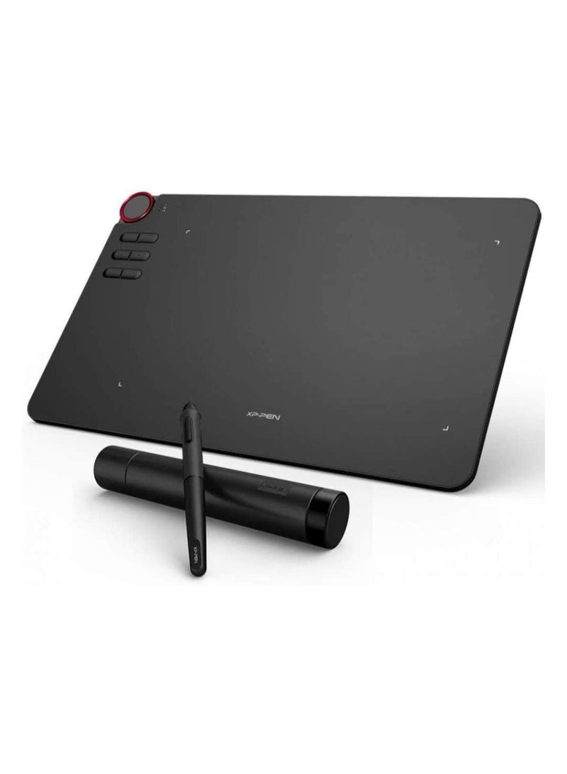 Deco 3, 8192 Level Graphics Tablet with Wheel and Passive Stylus Pen - Wireless/Bluetooth Drawing Tablet