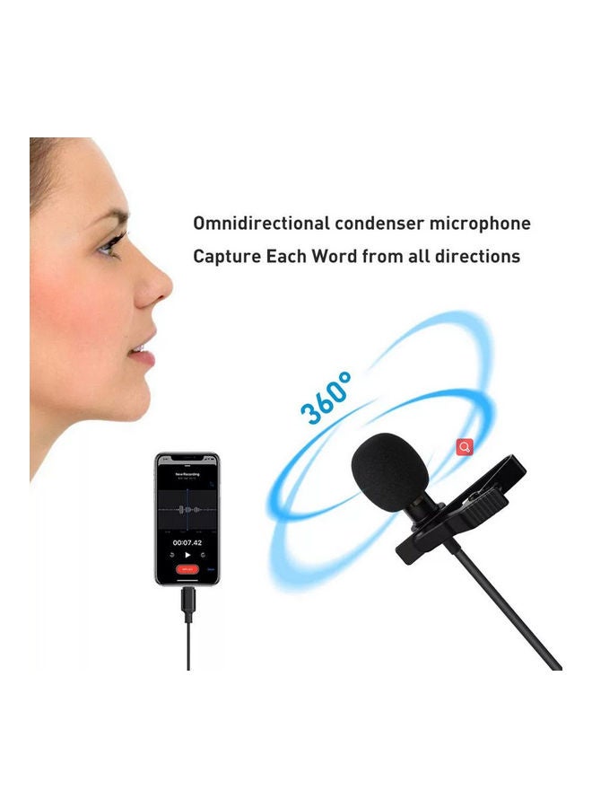 Mini Hanging Anti-interference Noise Reduction Wind Muff Microphones Black