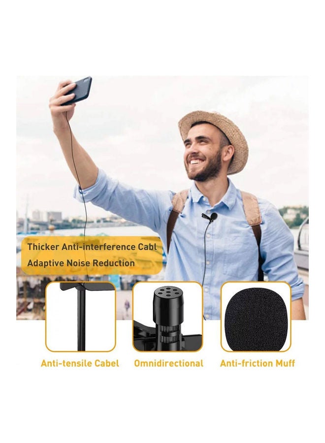 Mini Hanging Anti-interference Noise Reduction Wind Muff Microphones Black