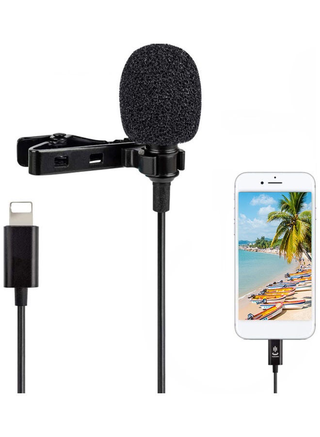 Mini Hanging Anti-interference Noise Reduction Wind Muff Microphones Black