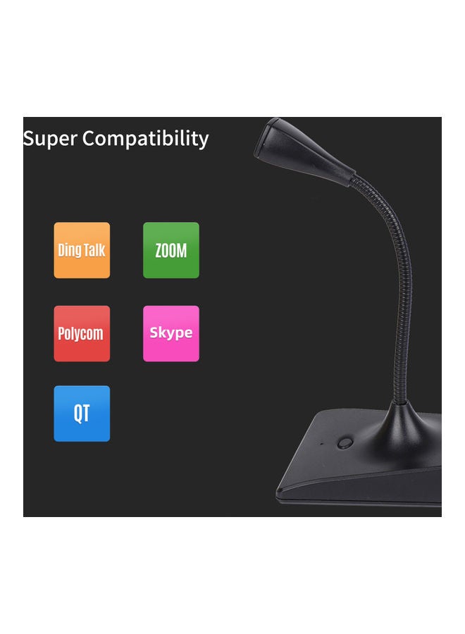 USB Conference Computer Microphone Black