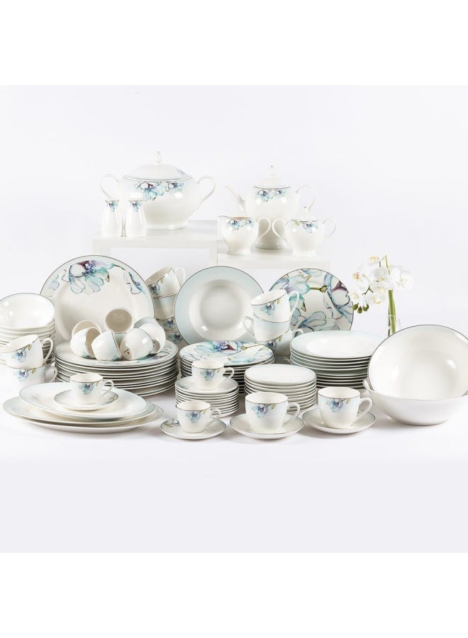 Bevy 110-Piece Dinner Set, Multicolour