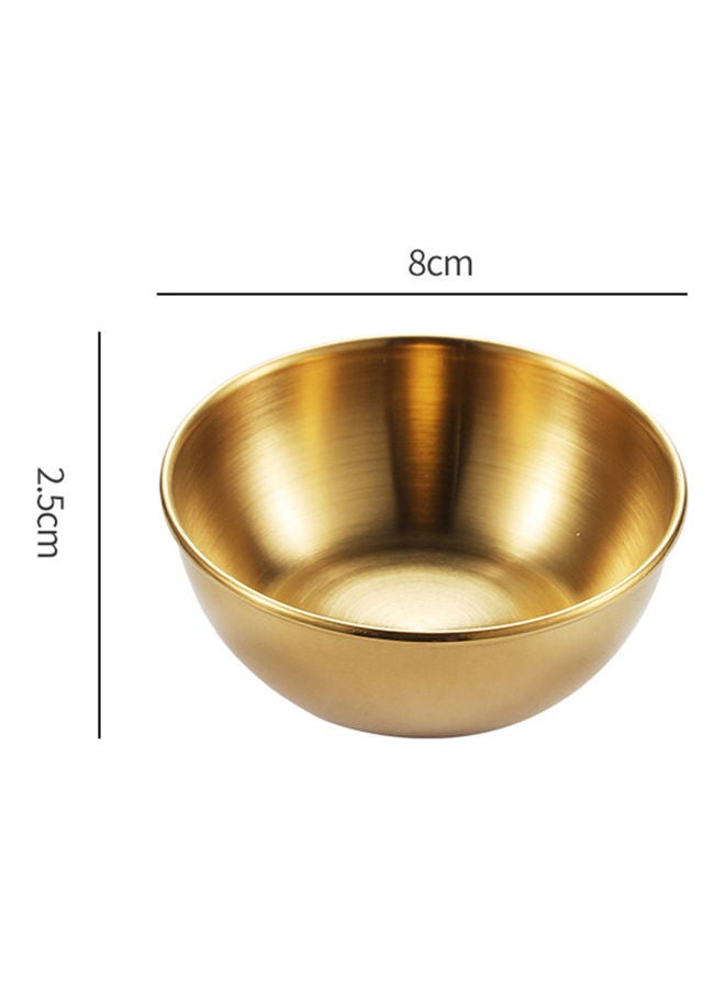 Small Metal Sauce Dish Gold