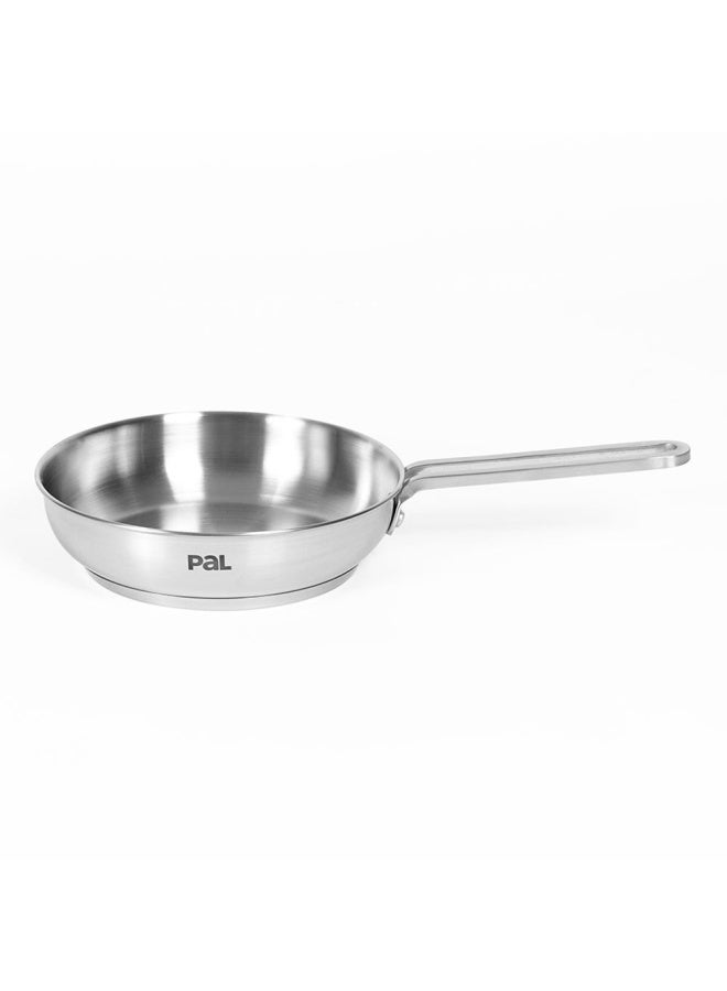 Pal Titanium Pro Inox Frying Pan, Metallic - 24 Cm