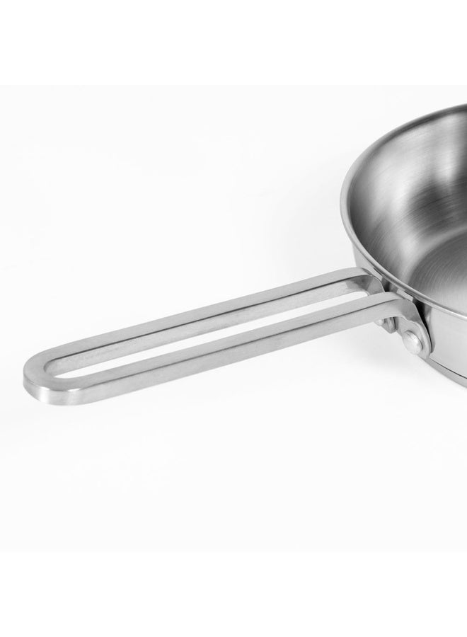 Pal Titanium Pro Inox Frying Pan, Metallic - 24 Cm