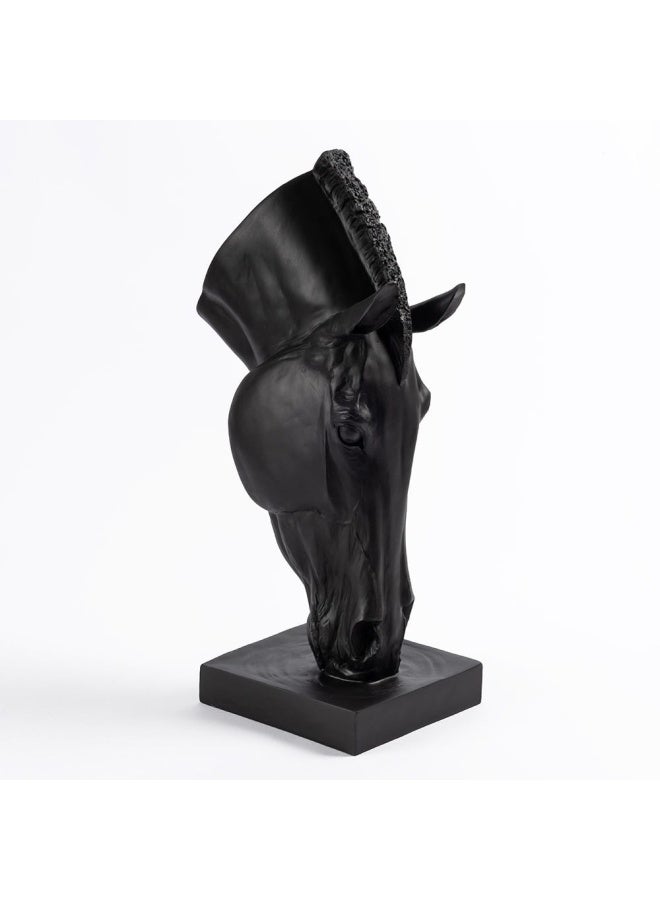 Stud Decor Accent, Black - 55X36X88 Cm
